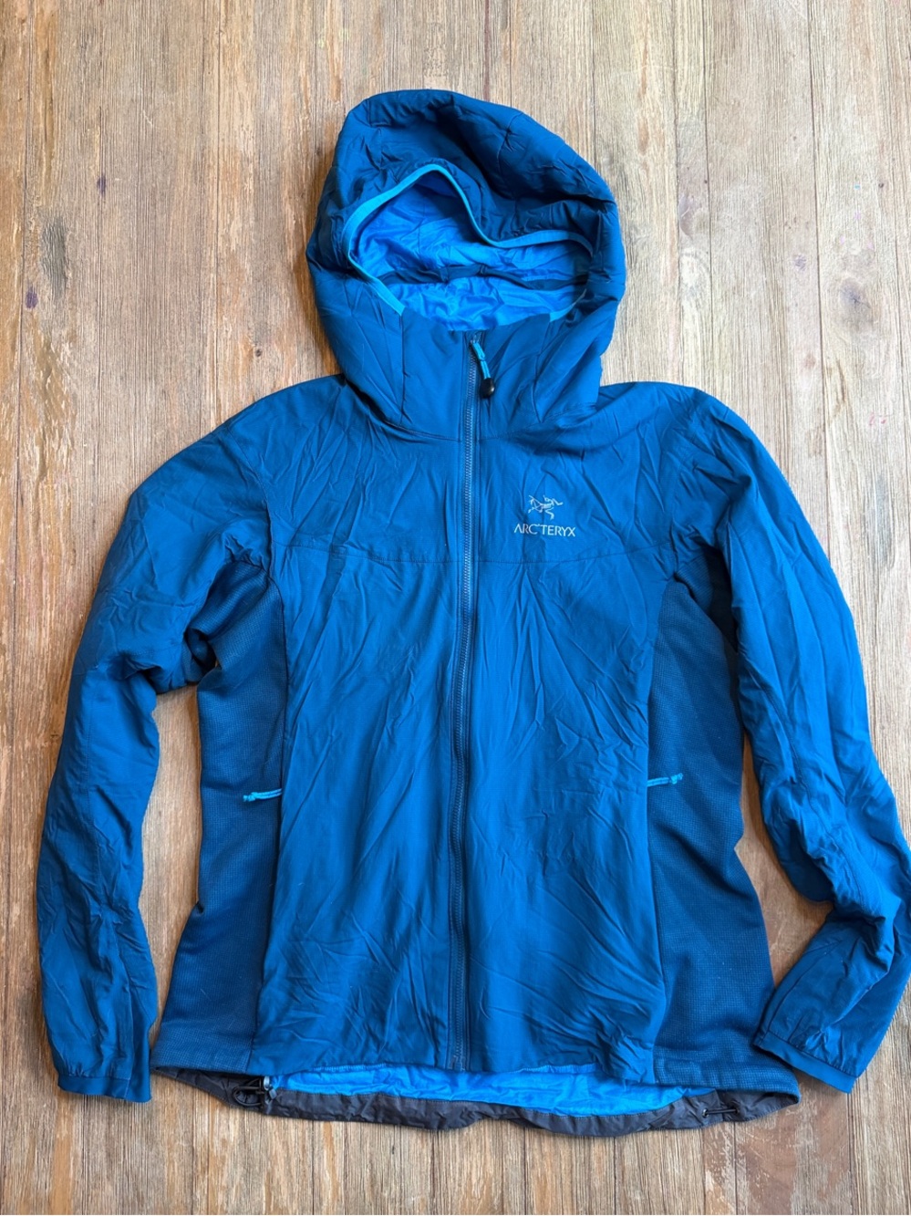 Arc'teryx Atom Hoody Women's Teal Blue Hooded Softshell Jacket L